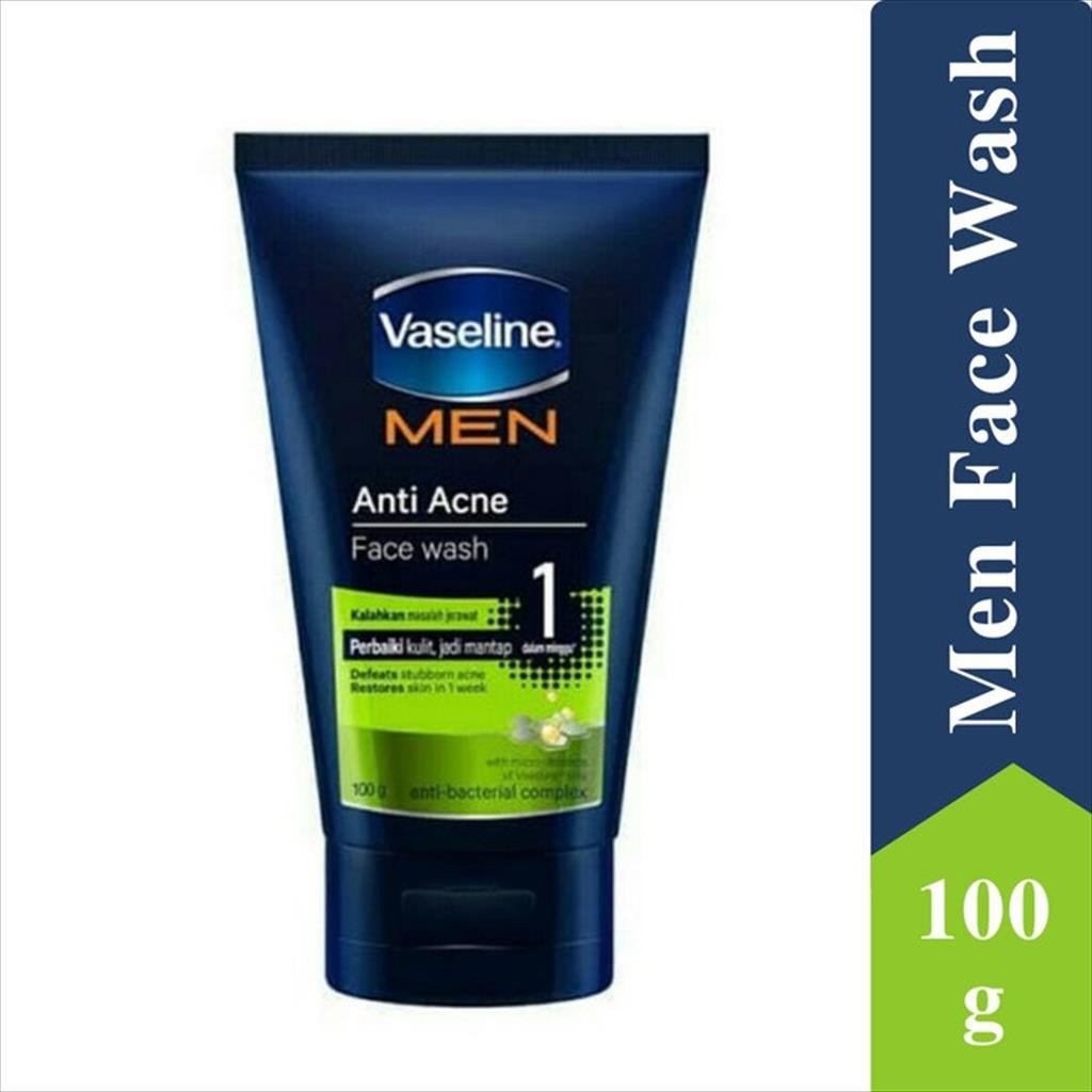 Vaseline Men Anti Acne Face Wash - 100g (Indonesia)