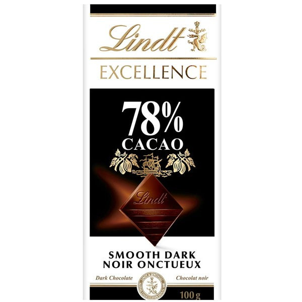 Lindt Excellence 78% Cocoa Smooth Dark Chocolate - 100g (Germany)