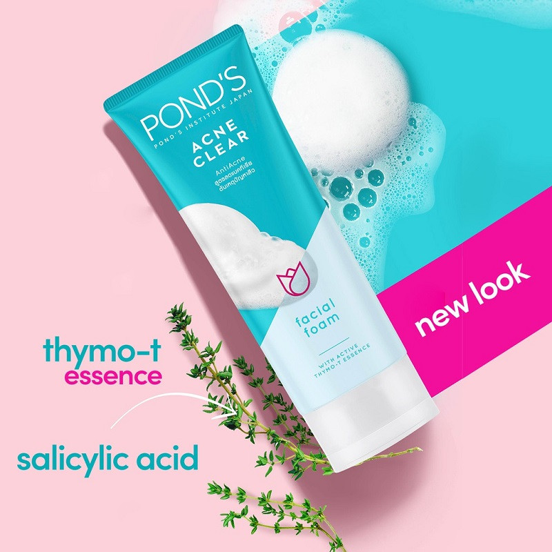 Ponds Acne Clear Anti Acne Facial Foam - 100g (Indonesia)