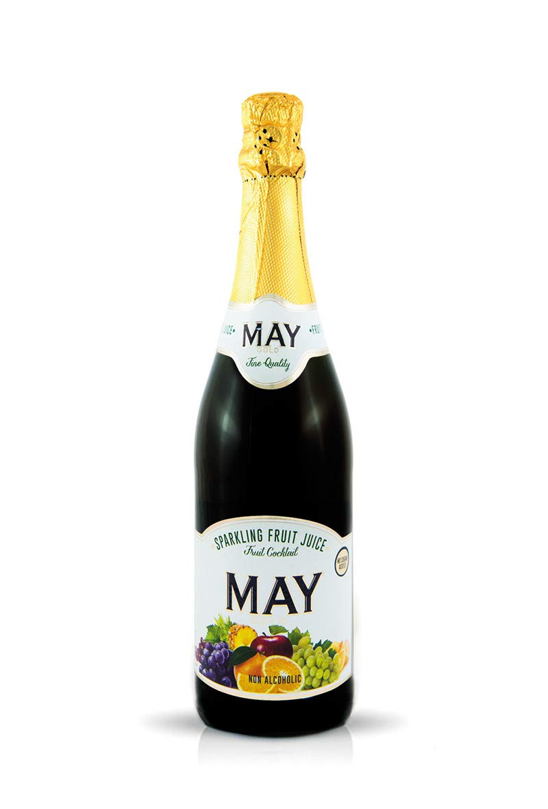 May Gold Sparkling Fruit Juice Fruit Cocktail Flavour - 750ml