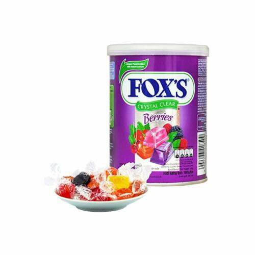 Foxs Crystal Clear Berries Wildberry Raspberry & Black Cherry Tin Chocolate - 180g (Indonesia)