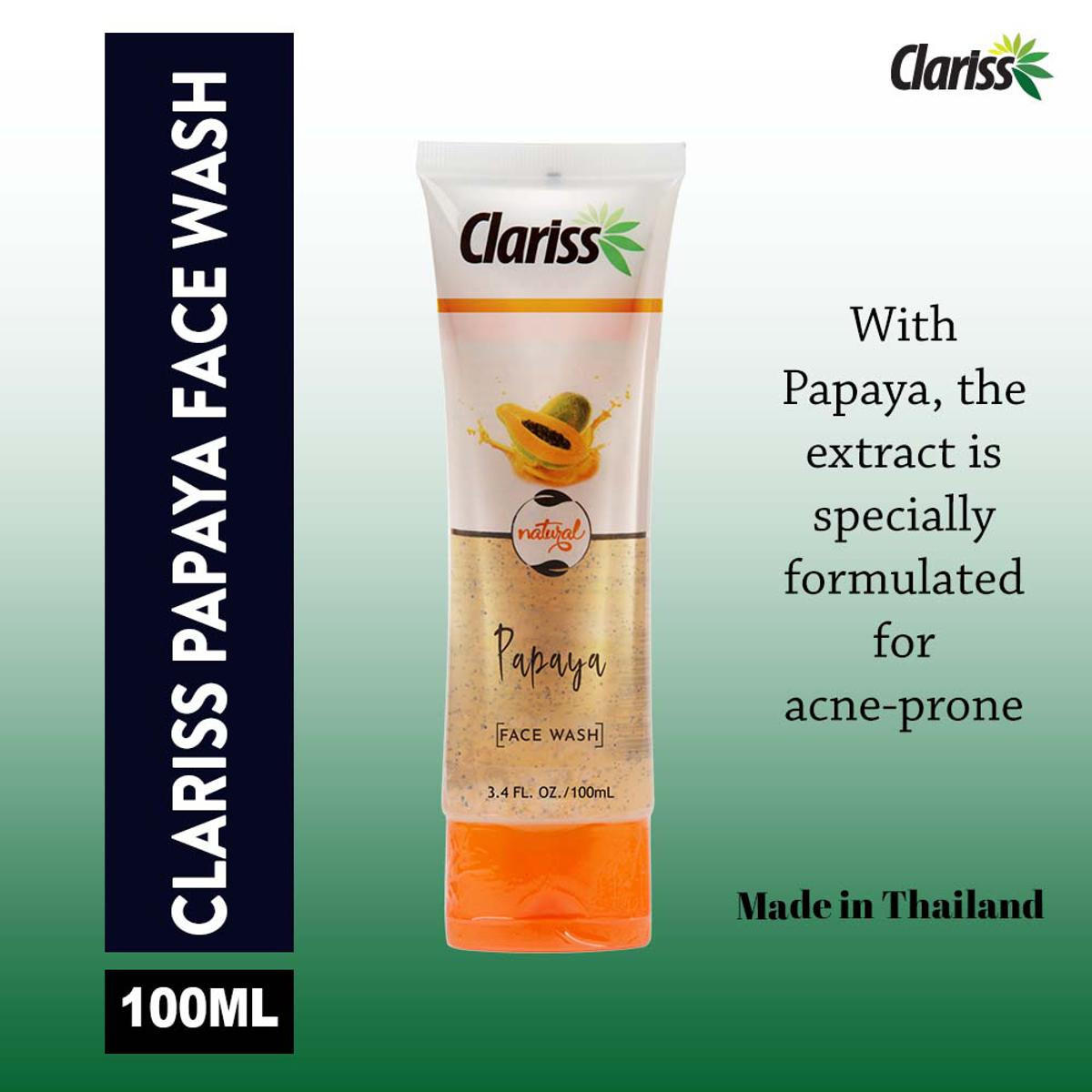 Clariss Papaya Face Wash - 100ml (Thailand)