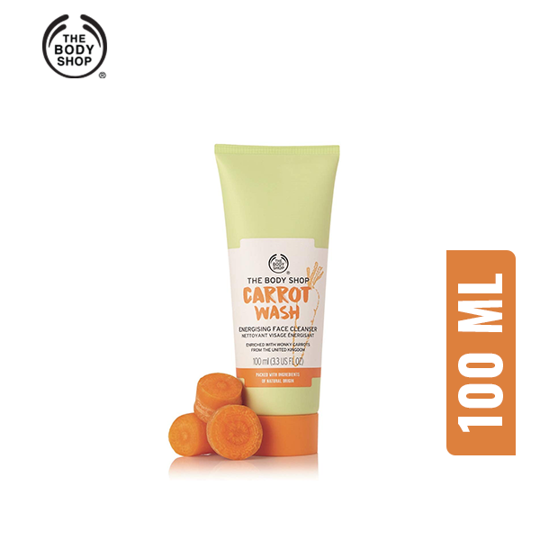 The Body Shop Carrot Wash Energising Face Cleanser 100ml (U.K)
