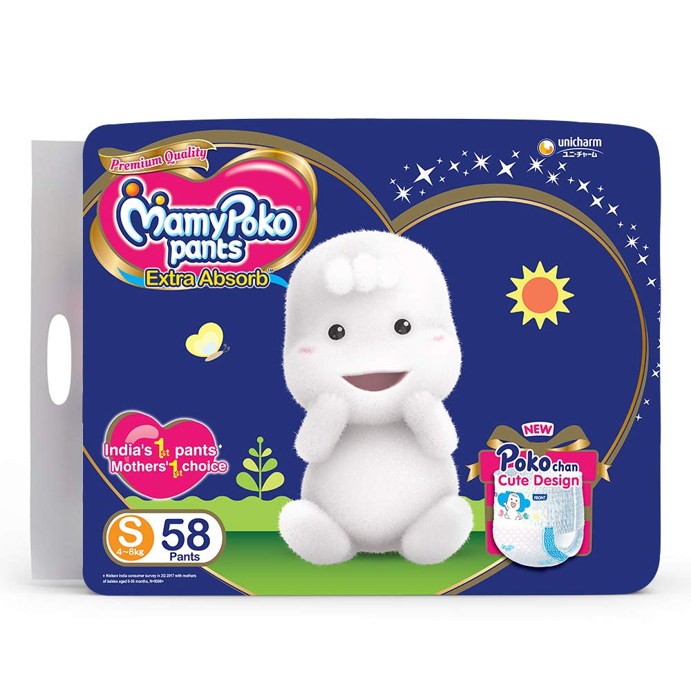MamyPoko Pants Baby Diaper (4-8Kg) S58
