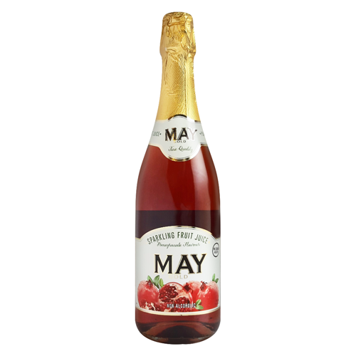 May Gold Sparkling Fruit Juice Pomegranate Flavour - 750ml