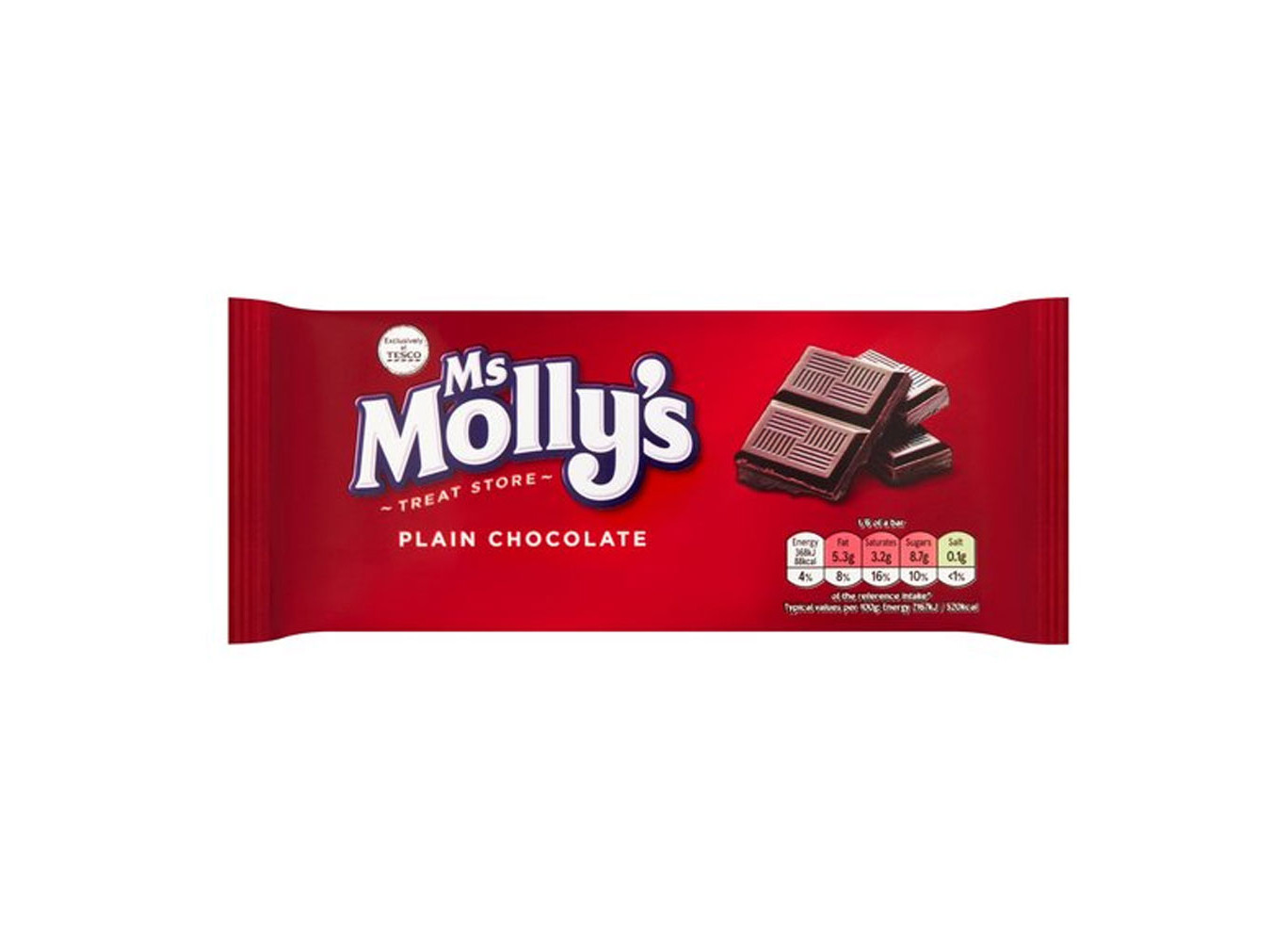 Mollys Dark Chocolate -100g