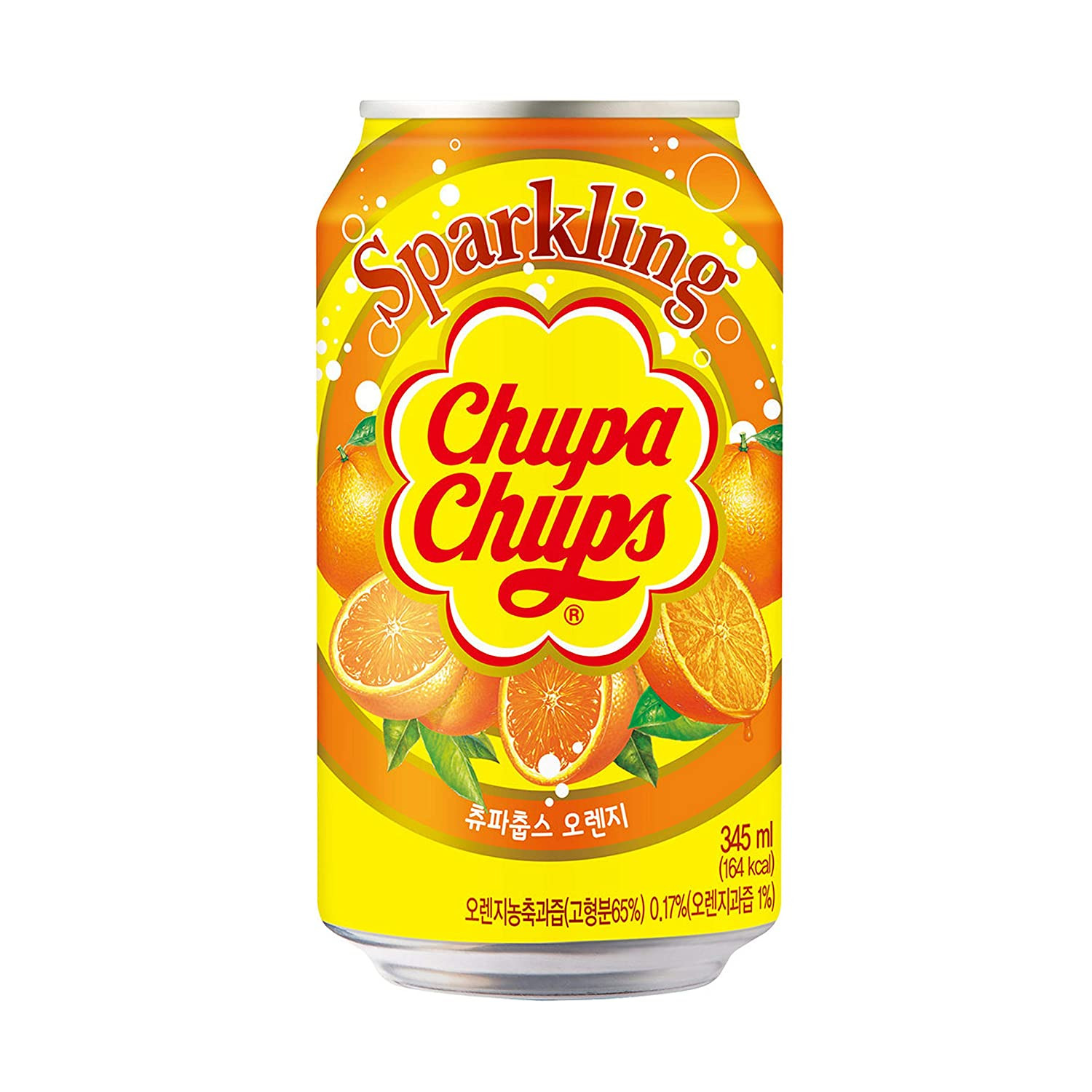 Chupa Chups Sparkling Soft Drink Orange Flavour - 345ml