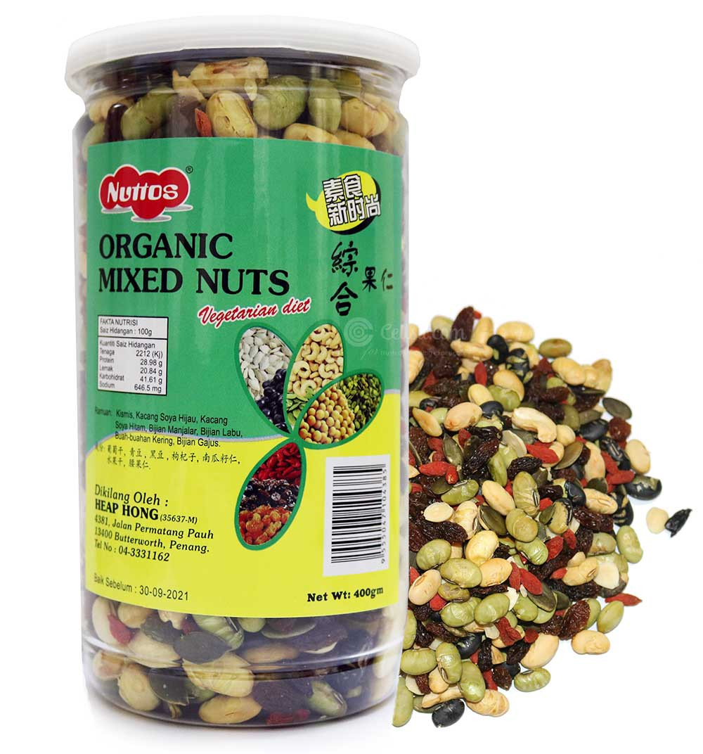 Nuttos Organic Mixed Nuts 400G (Malaysia)