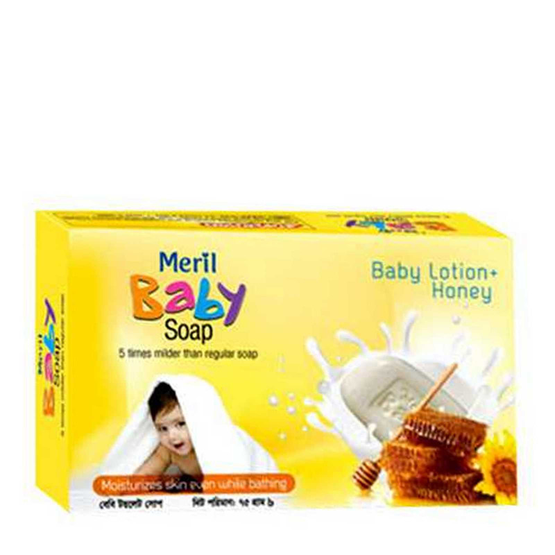 Meril Baby Soap Baby Lotion + Honey - 75g (BD)