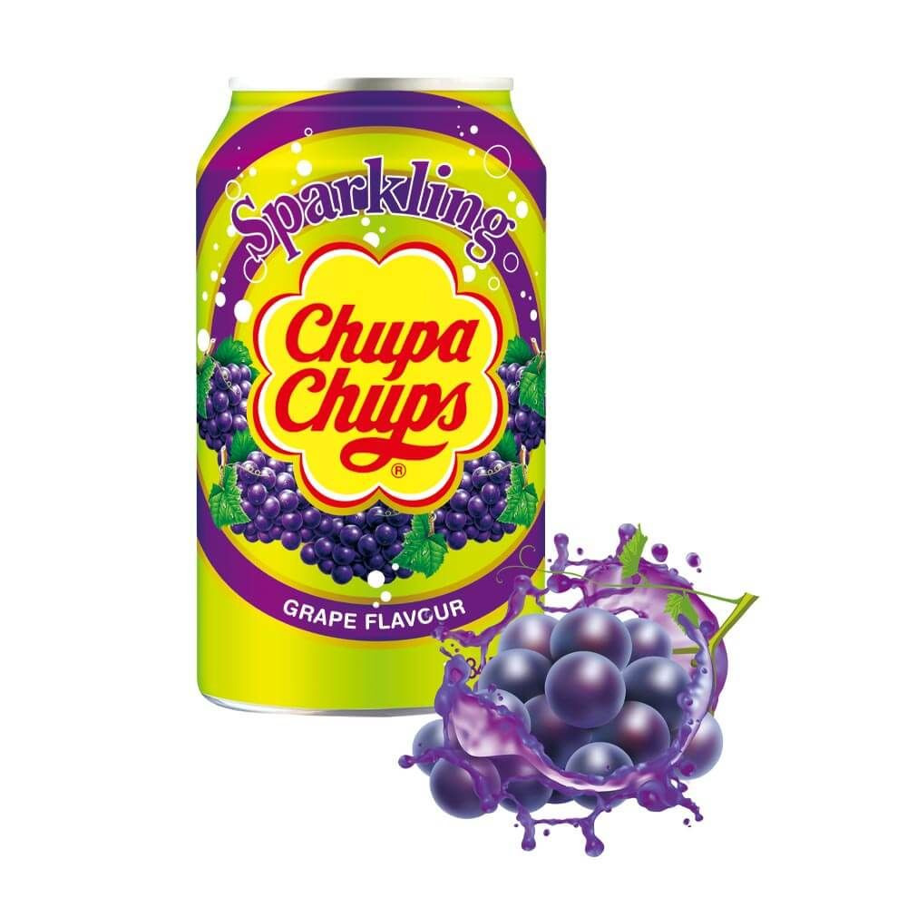 Chupa Chups Sparkling Soft Drink Grape Flavour - 345ml