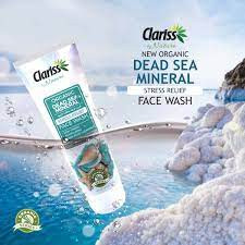 Clariss Organic Dead Sea Mineral Stress Relife Face Wash 100ml (UAE)