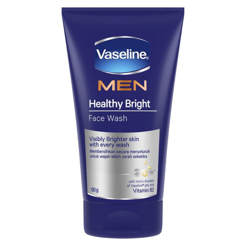 Vaseline Men Healthy Bright Face Wash - 100g (Indonesia)