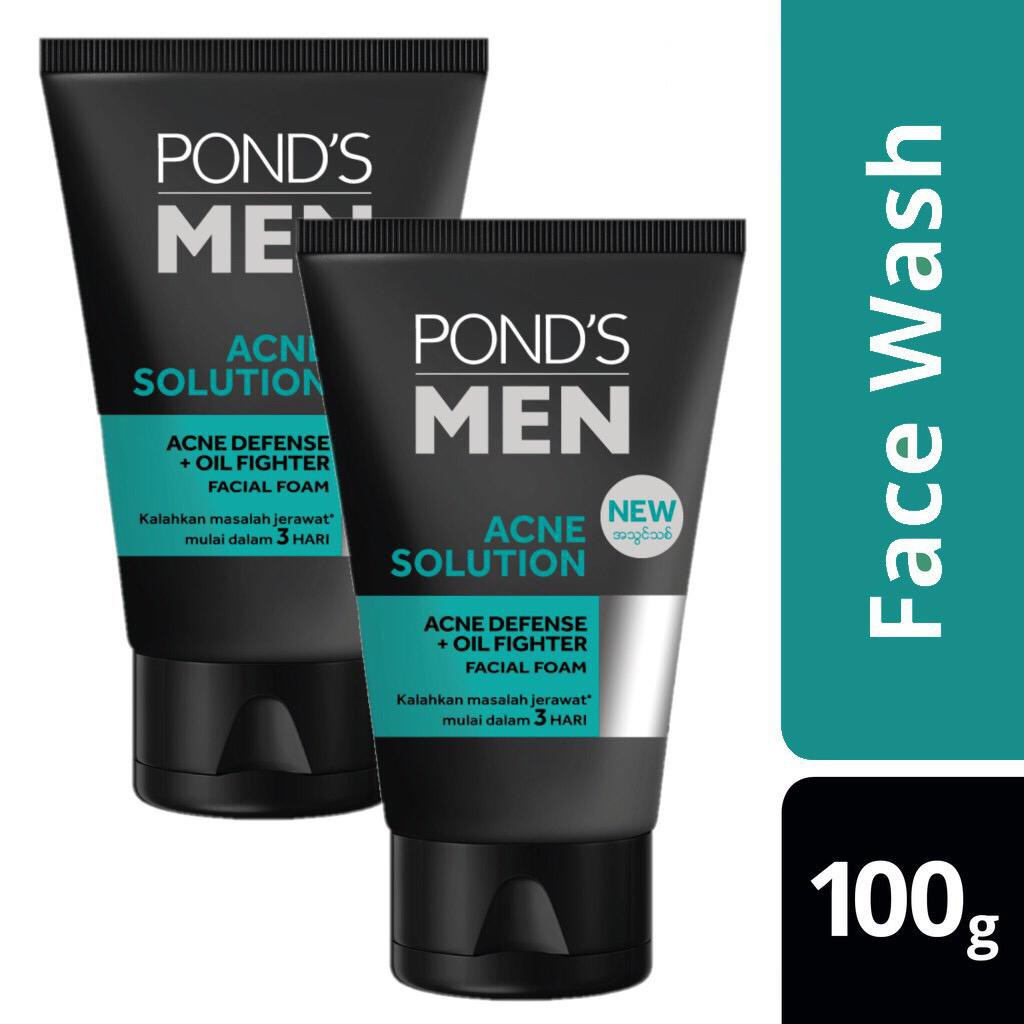 Ponds Men Acne Solution Face Foam - 100g (Indonesia)