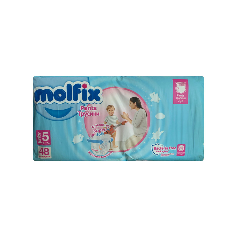 Molfix Pants Baby Diaper 5 (12-17) - 48Piece