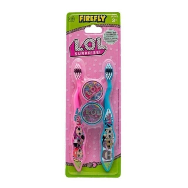 Firefly LOL Surprise Baby Toothbrush With Travel Caps - (UK)