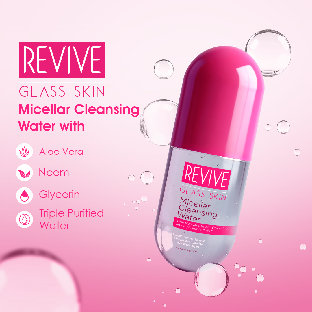 Revive Glass Skin Micellar Cleansing Water - 160 ml