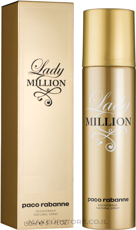 Paco Rabanne Lady Million Deodorant Natural Body Spray - 150ml (Spain)
