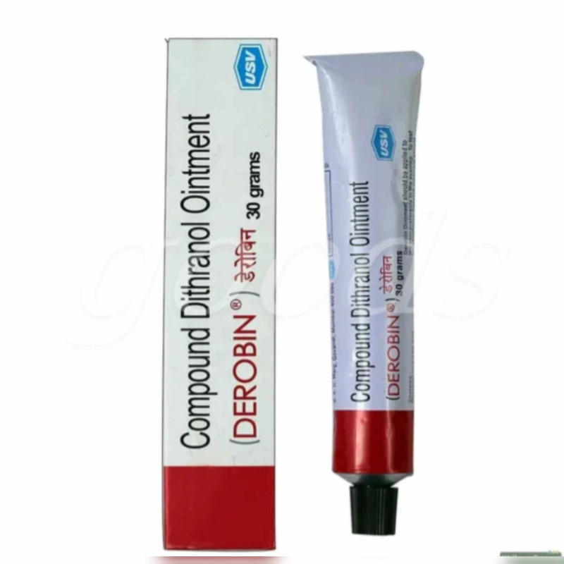 Derobin Ointment(compound dithranol ointment) 30 gm India Whalesale Price