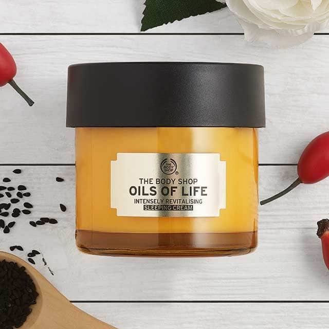 The Body Shop Oils Of Life Intensely Revitalising Sleeping Cream - 80ml (U.K)