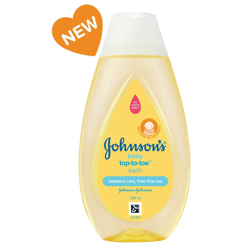 Johnsons Top to Toe Baby Bath for Hair and Body - 200ml (Malaysia)