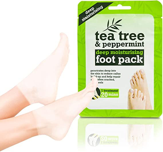 Tea Tree & Peppermint Deep Moisturising Foot Pack - 1 Sheet