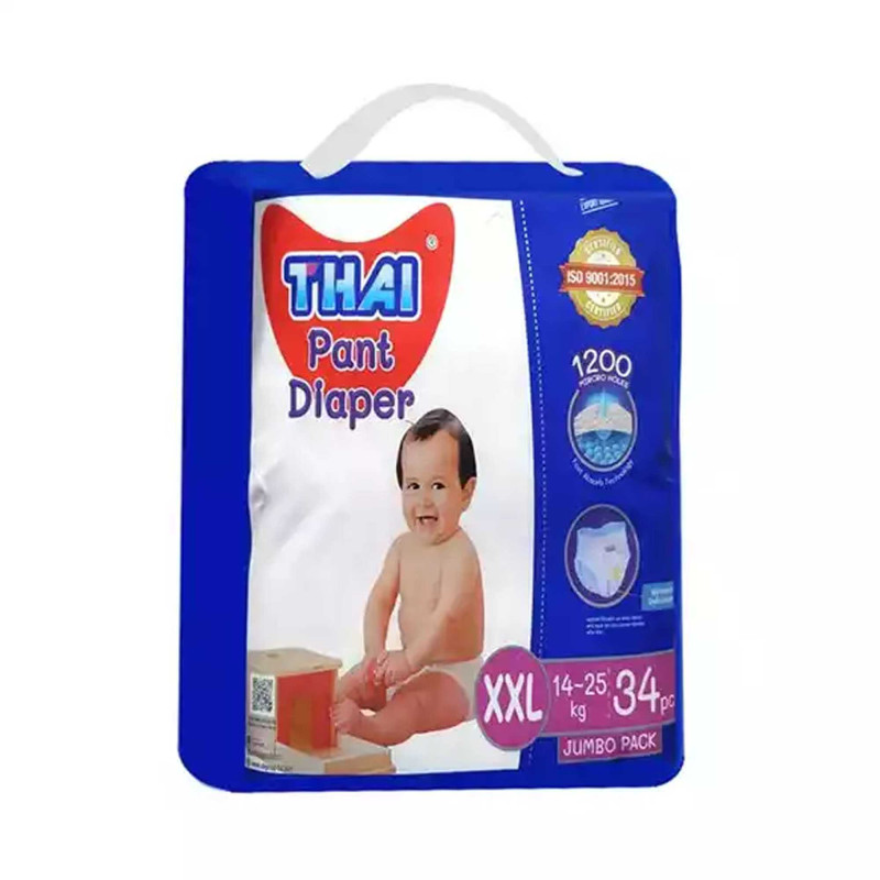 Thai Baby Diaper Pant Style (14-25Kg) - XXL 34pcs (BD)