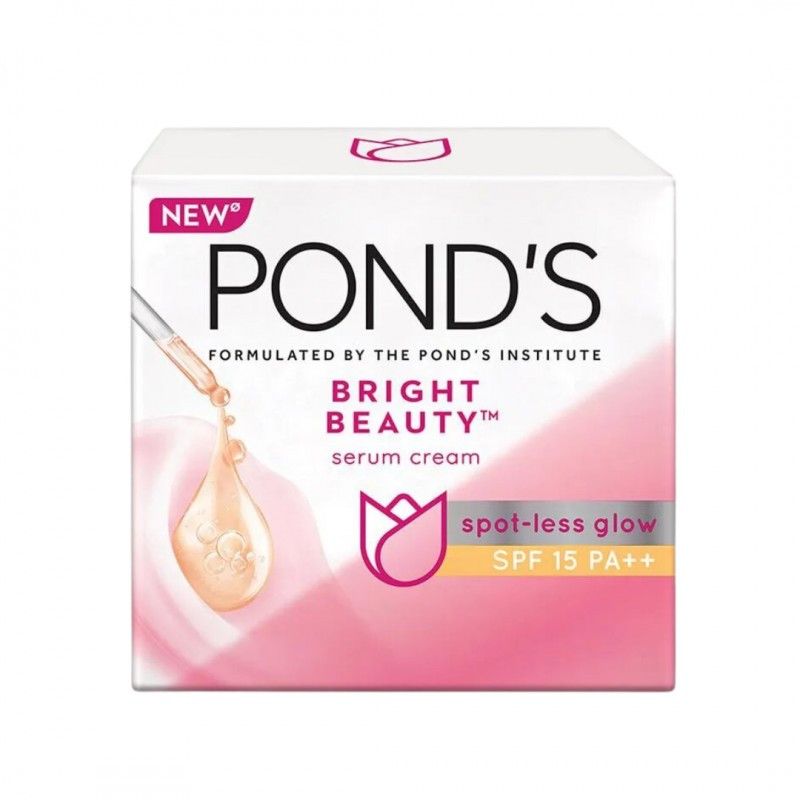 Ponds Bright Beauty Spot Less Glow SPF 15PA++ Face Cream - 50g (India)