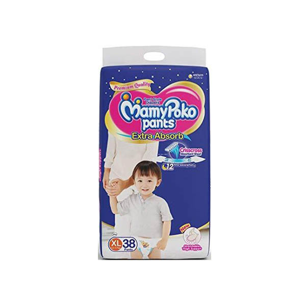 Mamypoko Pants Baby Diaper (12-17Kg) XL48 Pants (2px24)