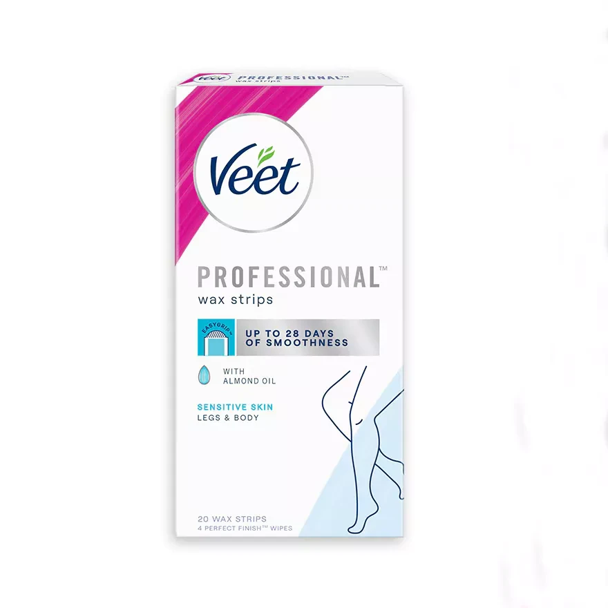 Veet Professional Wax Strips – 20 Wax Strips Box (France)
