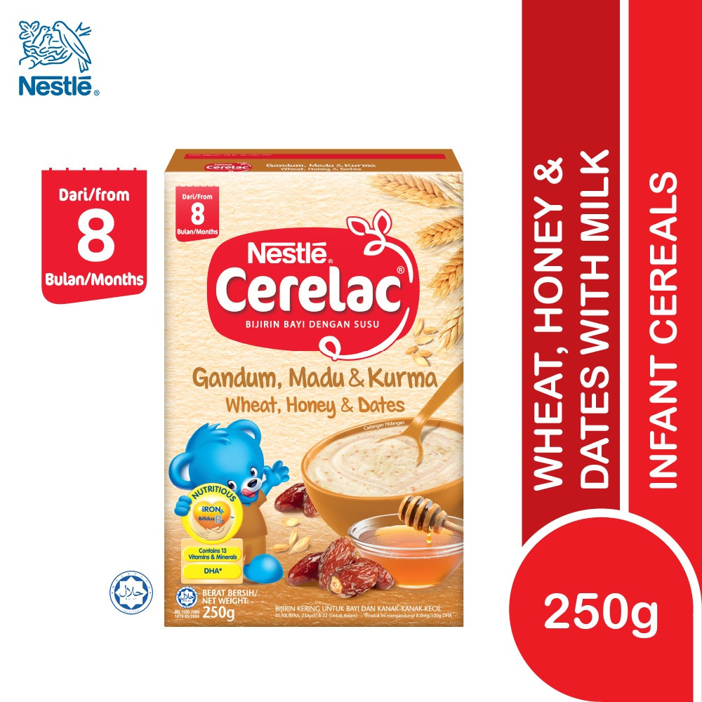 Nestle Baby Cerelac Wheat Honey & Dates - 250g (Malaysia)