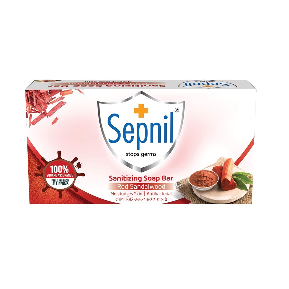 Sepnil Sanitizing Soap (Red Sandalwood) - 100 gm