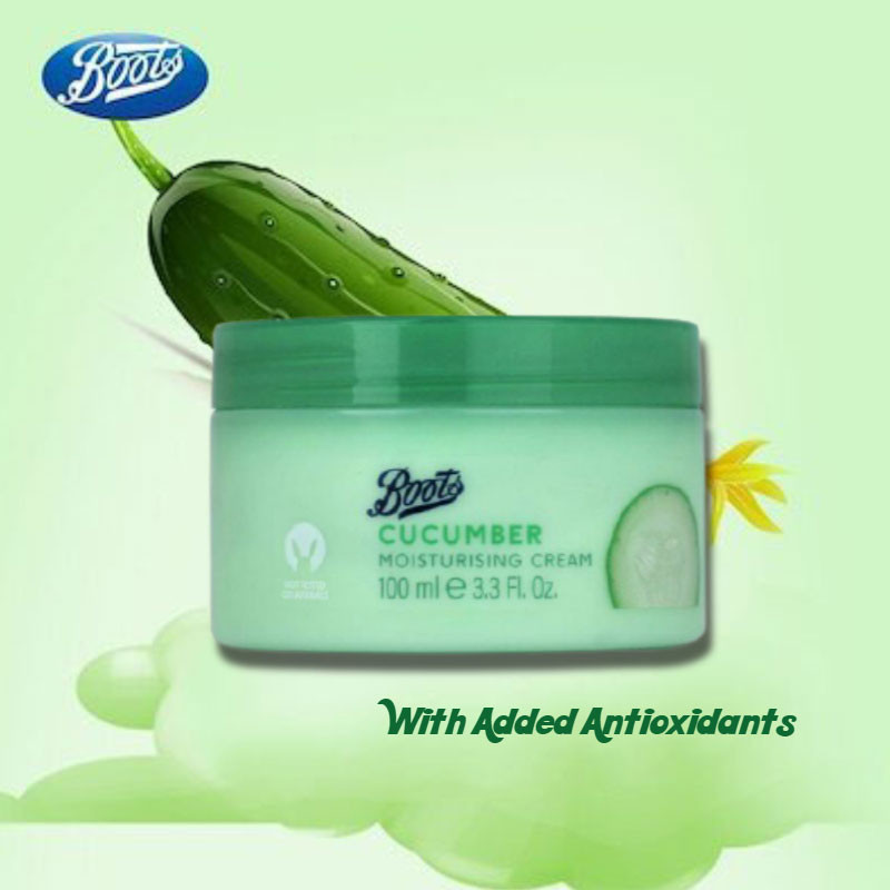 Boots Cucumber Moisturising Cream 100ml Made in UK.