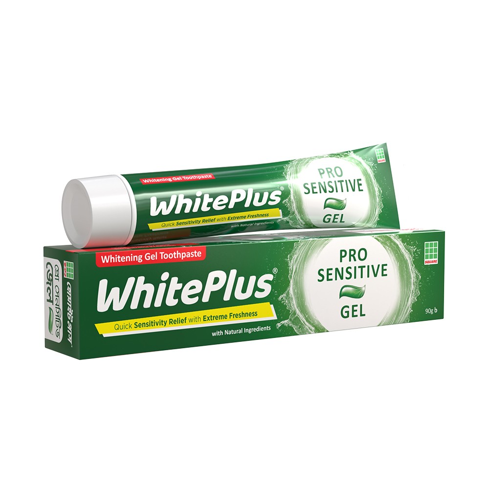 White Plus Pro-Sensitive Gel Toothpaste - 90 gm