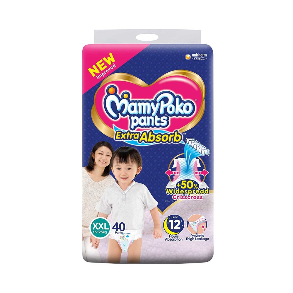 MamyPoko Pants Baby Diaper Extra Absorb (15-25Kg) XXL40