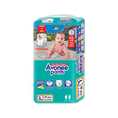 Avonee Pant Style Baby Diaper (9-14Kg) - L 48pcs