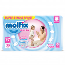 Molfix Pants Baby Diaper XX Large 7 (19+ kg) - 36Piece (Egypt)