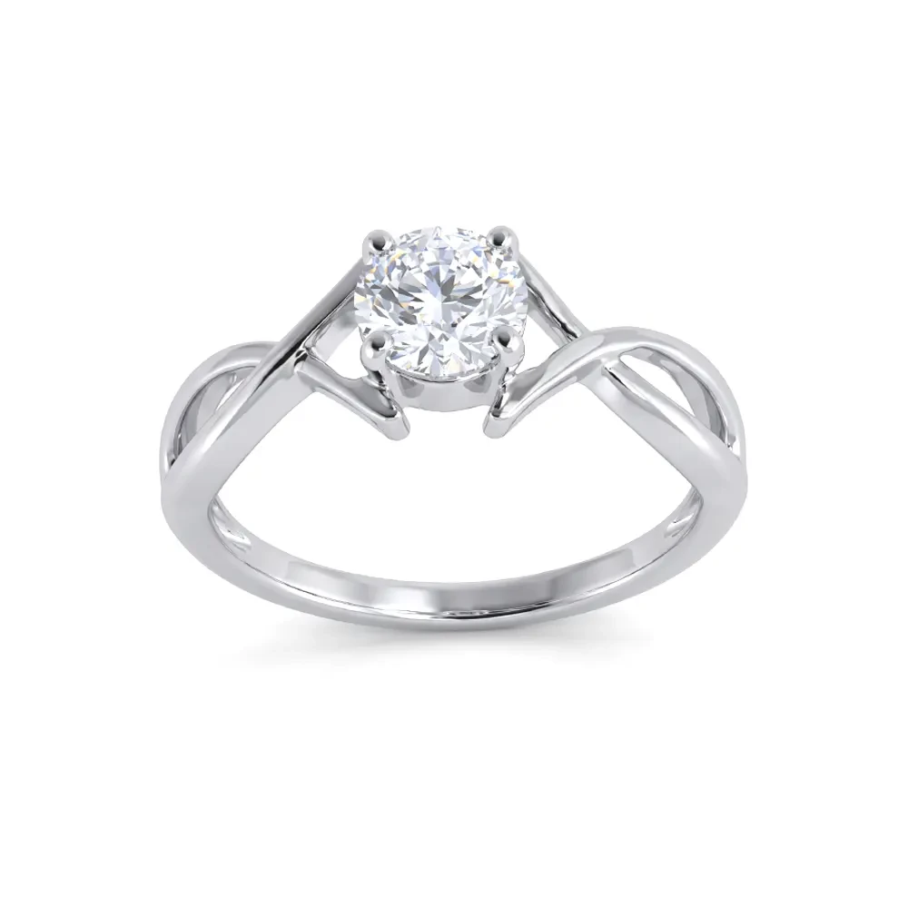 Diamond ladies single stone solitaire ring