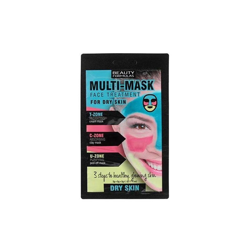 Beauty Formulas Multi Mask Face Treatment For Dry Skin - 15g