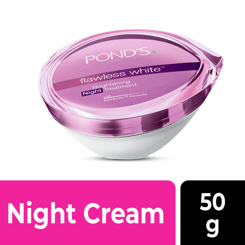 Ponds Flawless White Night Cream - 50g (Thailand)