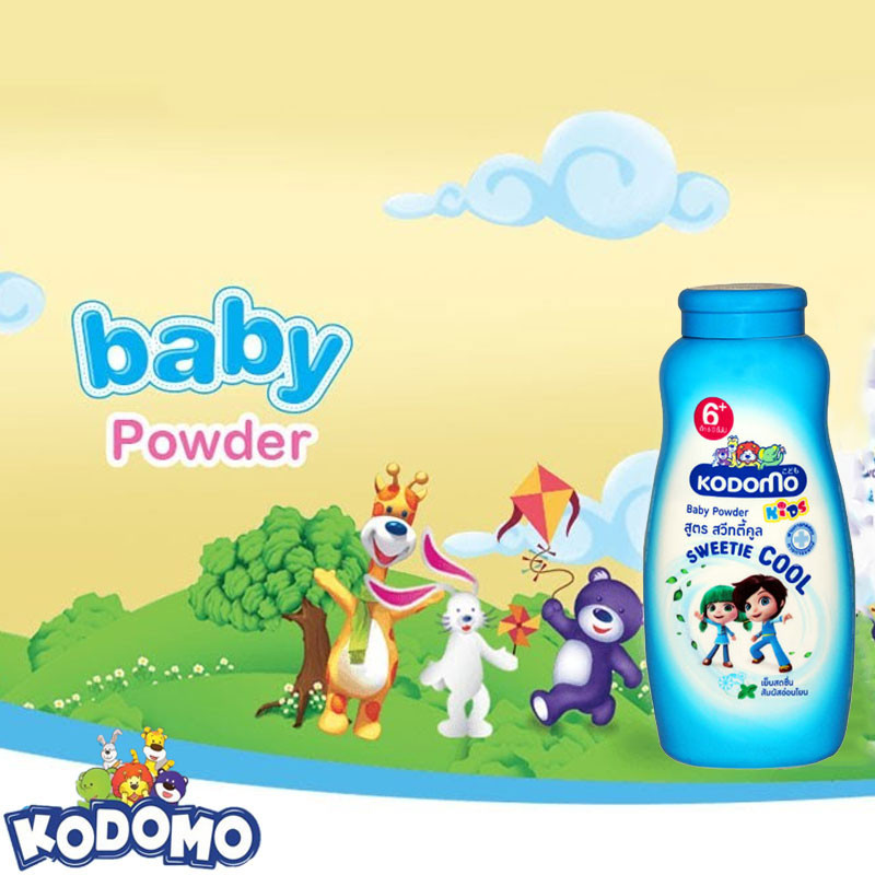 Kodomo Baby Powder Sweetie Cool 6Y+ - 400g (Thailand)
