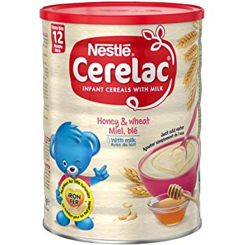 Nestle Cerelac Honey & Wheat 12 Months+ 400G (Imported From UK)