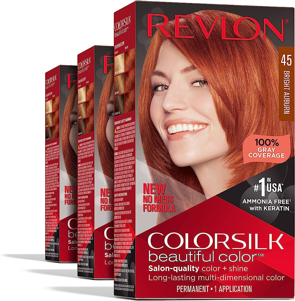 Revlon Colorsilk Beautiful Hair Color - 45 Bright Auburn (USA)
