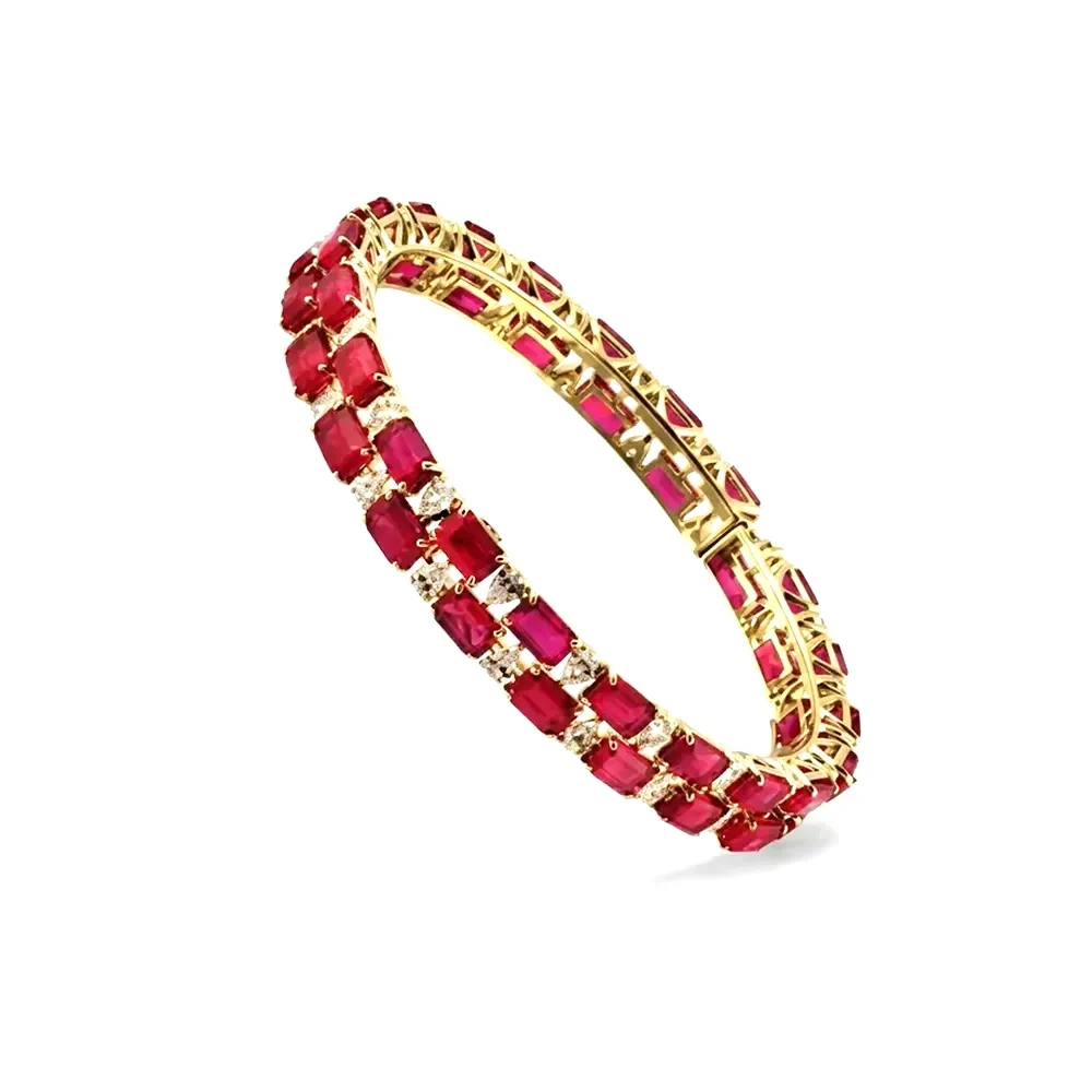 Diamond color stone bangles Design