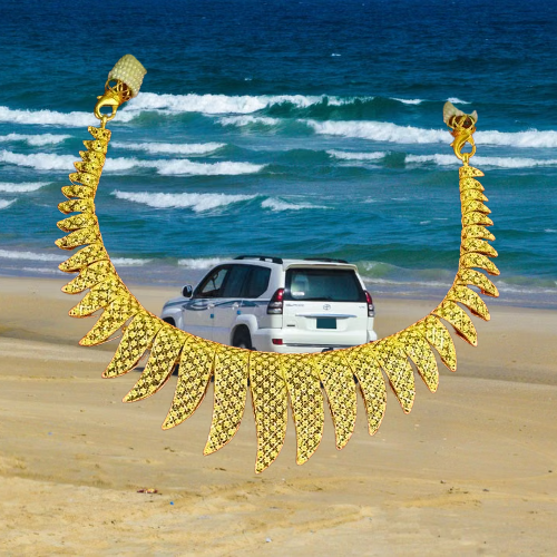 Gold ladies necklace set