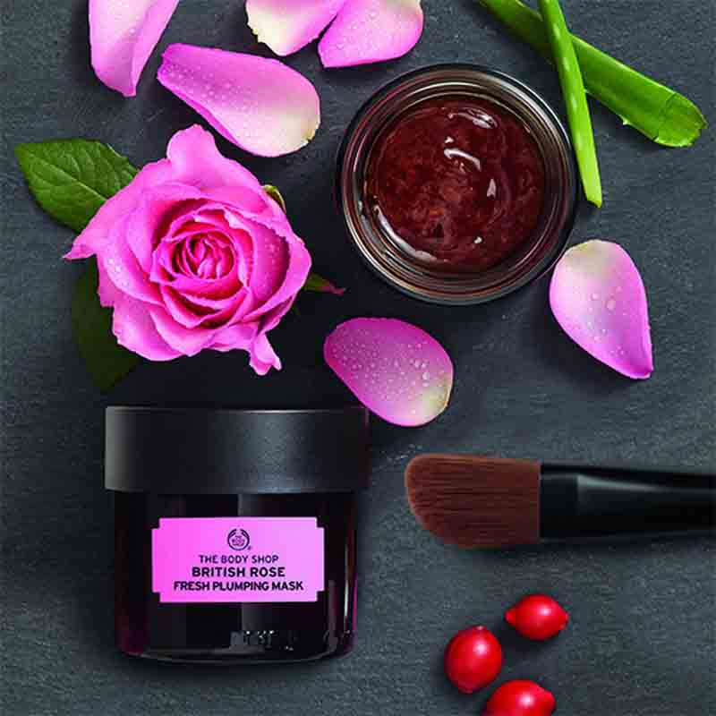 The Body Shop British Rose Fresh Plumping Mask 75ml (U.K)
