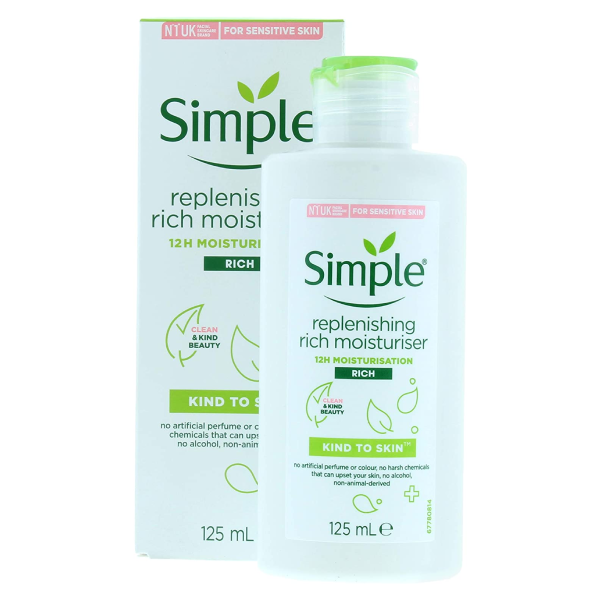 Simple Kind To Skin Replenishing Rich Moisturiser - 125ml (Hungary)
