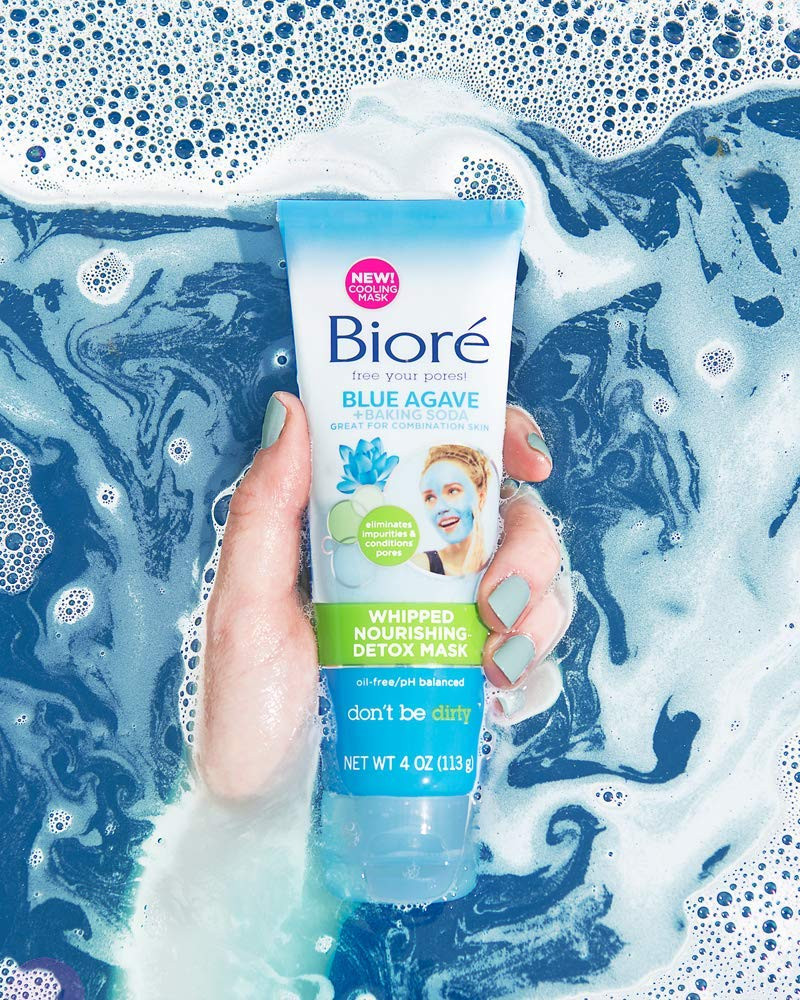 Biore Blue Agave Whipped Nourishing Detox Face Mask - 110g (B1G1)